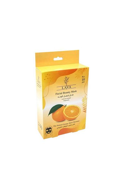 Lava Natural Orange Hydrating Face Mask (10 Pieces)