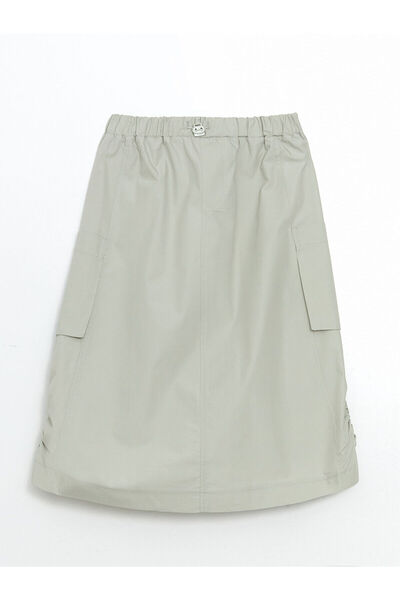 LC Waikiki Nevavm Girls' Cargo Skirt with Elastic Waist