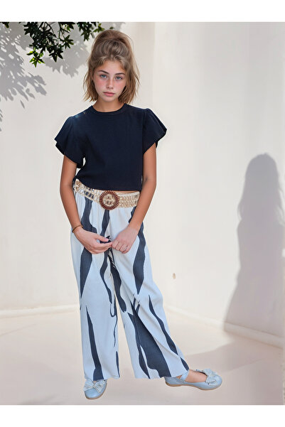 Asortik Kids Girl's Comfortable Knitted Combed Cotton Fabric 100% Cotton Double Bottom & Top Set