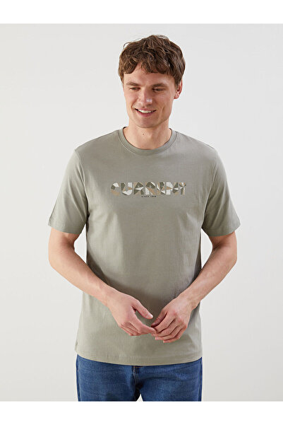 LC Waikiki Ozmarka New Season Crew Neck Short Sleeve Printed Combed Cotton Me...