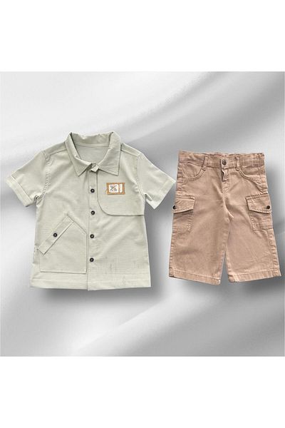BİGÜMEX Boys' Summer Suit with Shorts