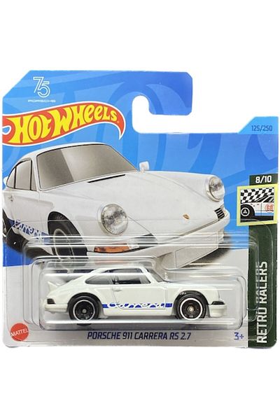HOT WHEELS Masinuta Metalica Hot Wheels, Porsche 911 Carrera RS 2.7, Alb, 1:64