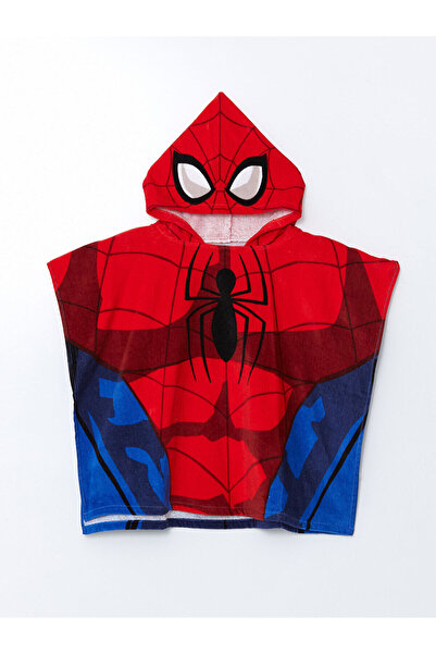 LC Waikiki Плажна кърпа за момче с щампа на Спайдърмен