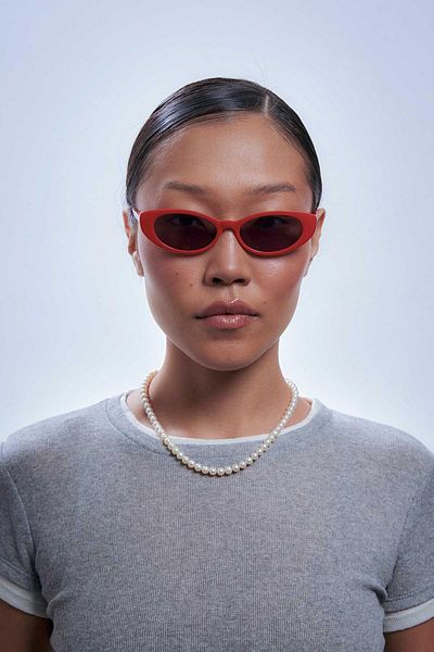 Bilge Karga Daniel Red Black Sunglasses