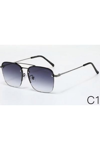Escales Unisex Uv-400 Protected Luxury Rimless Sunglasses