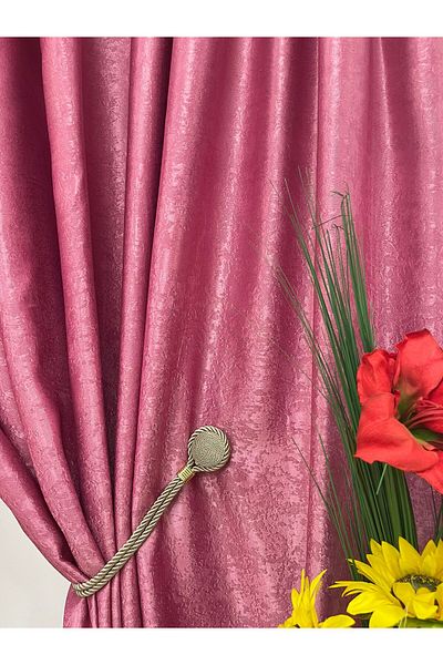 Liz Line Set of two blackout curtains, with drapery, various sizes and colors, from the "Monocrom" range by Liz Line