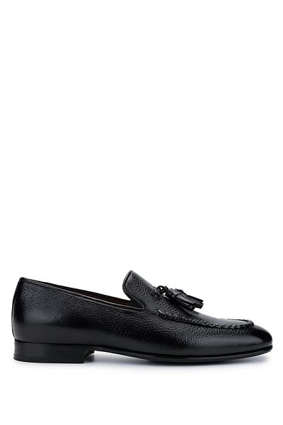 Tamer Tanca Men's Genuine Leather Black Classic Shoes