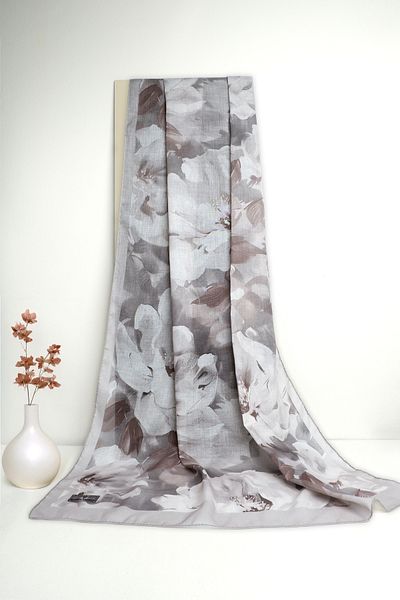 Sekine İpek Lumora Flower Soft Cotton Shal