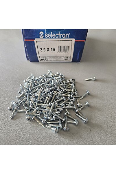 Selectron 3.9X19 YFB MUV Yıldız Pul Başlı Matkap Uçlu Vida 2500 Adet