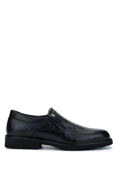 Tamer Tanca Men's Genuine Leather Black Classic Shoes
