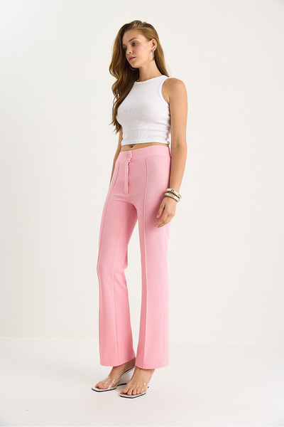 Bianco Lucci Women's Çima Detailed Spanish Leg Trousers 60283472