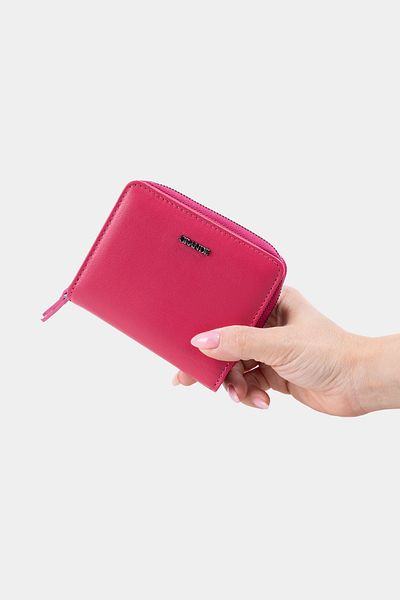 Grande 2822 Genuine Leather Horizontal Snap Fastener Women's Wallet Arsel Fuchsia