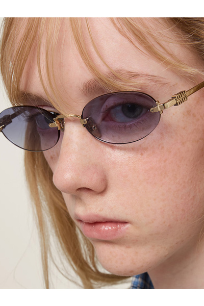 Miu Miu Logo Çerçevesiz Kadın Güneş Gözlüğü