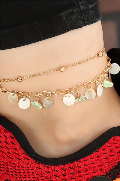 SeyCey.co Gold Color Chain Pearlescent Accessory Hal Hal