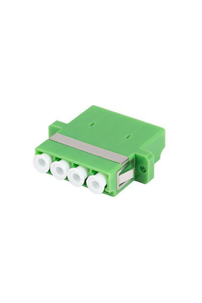 Lanberg Fiber optic network adapter with LC/APC connectors, Lanberg 43374, SM, QUAD, green