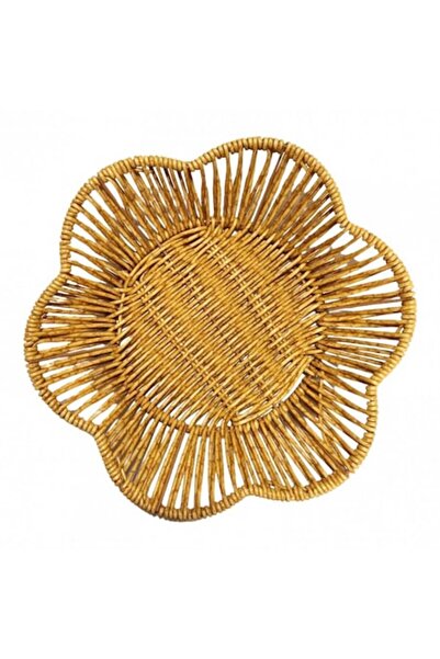 OEM Coș împletit în formă de floare, 25 cm