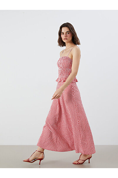 LC Waikiki Нова картата спідниця з блискавкою на талії - S5R208Z8