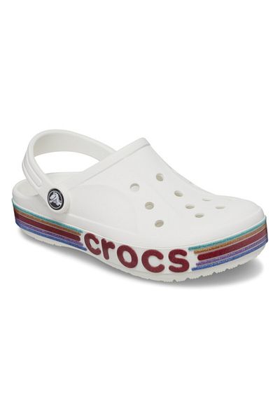 Crocs Clogs Crocs Bayaband Rainbow Glitter Clog Kids 32-33 EU - J1 US Alb - White