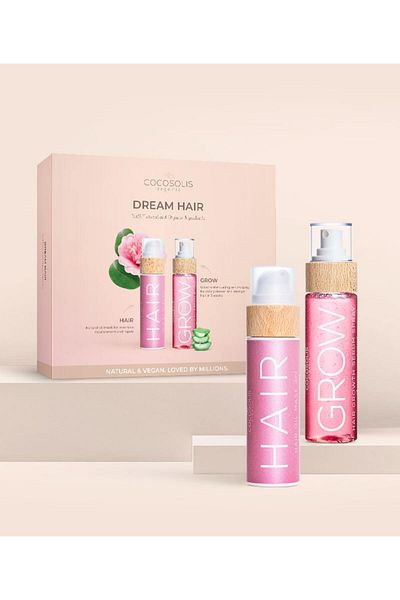 Cocosolis Balíček 220 ml GROW sérum pro růst vlasů ve spreji + vlasová olejová maska 3v1