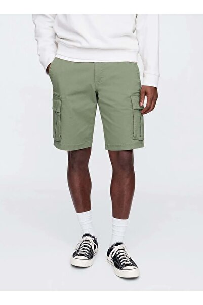 GAP 11" Essential Kargo Şort 703768 Erkek Şort YEŞİL