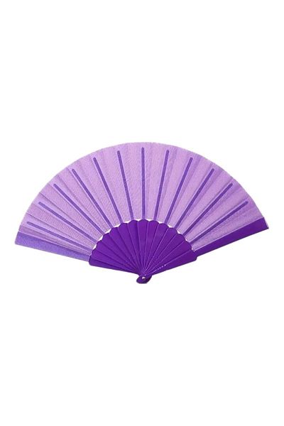OEM Evantai din plastic si material textil, pliabil, mov