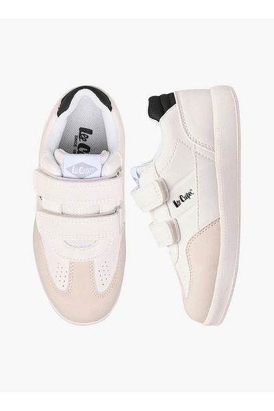 Lee Cooper Boys' Panelled Sneakers with Hook and Loop Closure