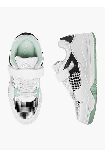 Kappa Girls' Logo Detail Sneakers with Hook and Loop Closure