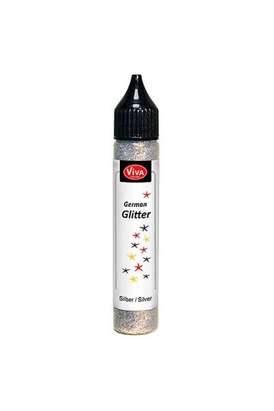 Viva Decor Washable adhesive glitter for all surfaces, VIVA DECOR, 28ml Silver