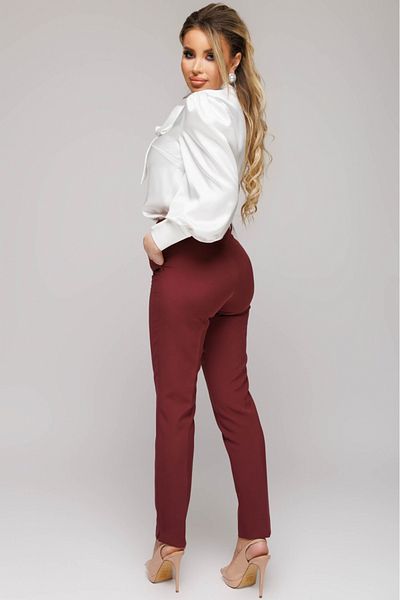 Atmosphere Fashion Tapered bordeaux pants