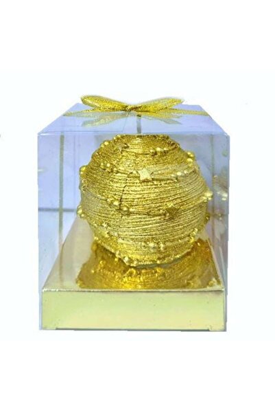 OEM Filigree Wax Candle, Star Garland Model, Gold, Gift Box