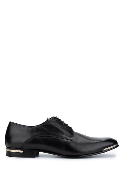 Tamer Tanca Men's Genuine Leather Black Classic Shoes
