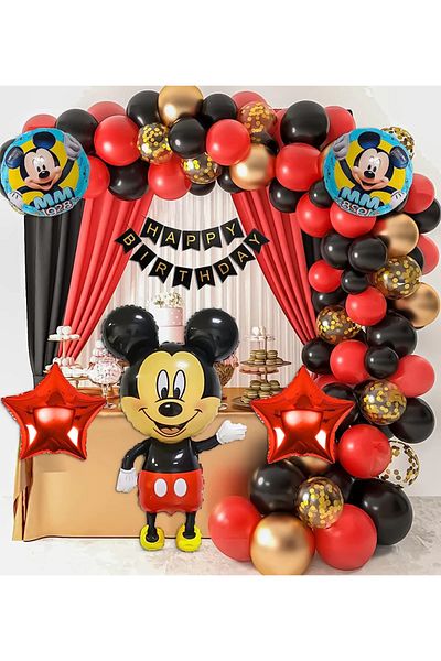Baloane Vesele Balloon Arcade For Kids Mickey Party 106 Pieces ARC159