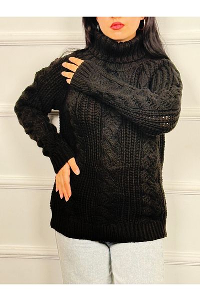 RACE FASHİON Turtleneck Knitted Sweater Rc8202