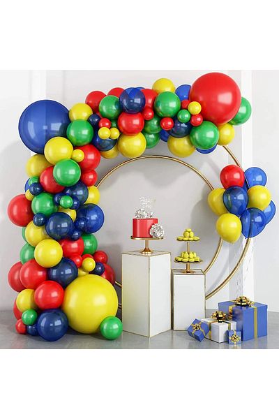 Baloane Vesele Multicolored Balloons Arch For Events 96 Pieces ARC78