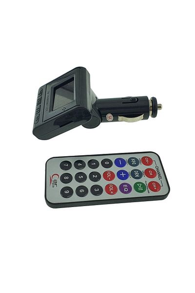 OEM Car FM modulator, with remote control, CARMP3-61-BK, SD and USB support, 12-24V, black