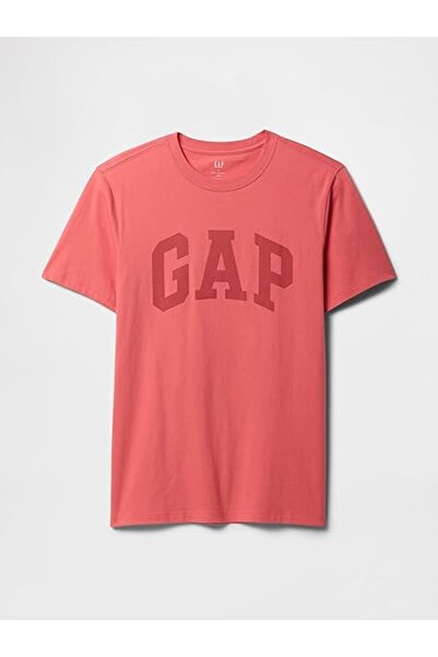 GAP Everyday Soft Basic Logo 856659 T-Shirt Short Sleeve T-Shirt Men's T-Shirt Orange