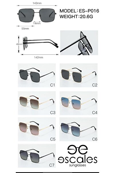Escales Men's Polarized Protection Luxury Sunglasses