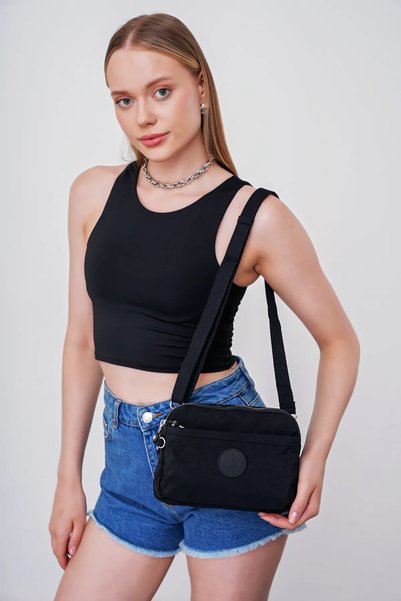 Beverly Hills Polo Club Black Women's 22X16X9 cm Crossbody Bag 05Bhpc6002-Kp S
