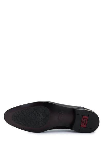 Tamer Tanca Erkek Hakiki Deri Siyah Klasik Ayakkabı