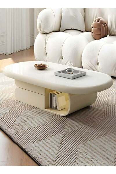 Raffine 1-Piece Auxiliary Models Design Fully Assembled Luxury Style Coffee Table for Living Room