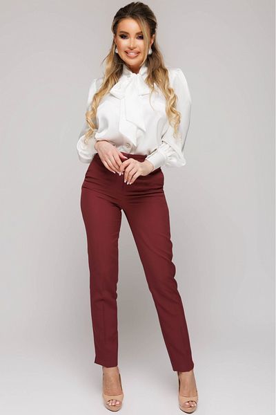 Atmosphere Fashion Tapered bordeaux pants