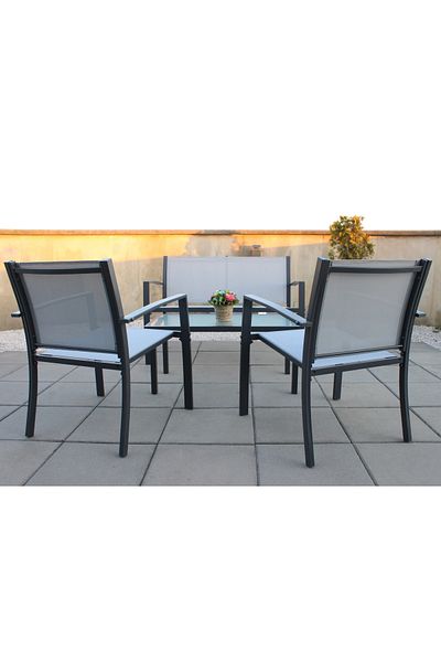 SERSIMO Set mobilier gradina/terasa Valencia, 2 fotolii, canapea si masuta