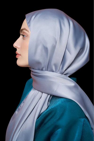 Freeista Smoke Shawl Silky Series, the Front Is Light Glossy the Back Is Matt
