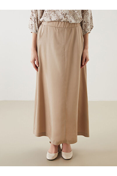 LC Waikiki Yeni Sezon Beli Lastikli A Kesim Kadin Etek - S5K523Z8