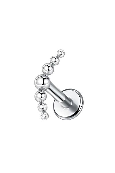 Janset F136 Titanium Mirror Polished Top Model Helix Piercing - Titanium Conch Piercing