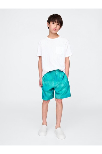 GAP Erkek Çocuk Yeşil Quick-Dry Astarlı Şort