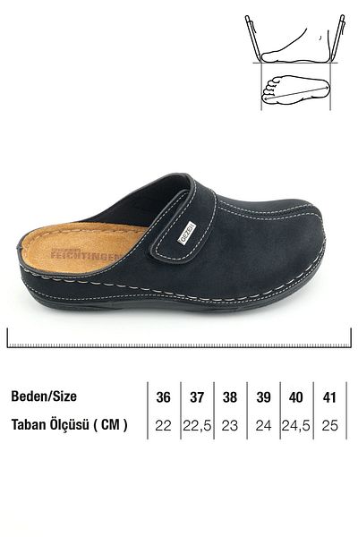 GEZER Feichtingen Women's Summer Insole Genuine Leather Single Velcro Adjustable Comfortable Sole Daily Sweat