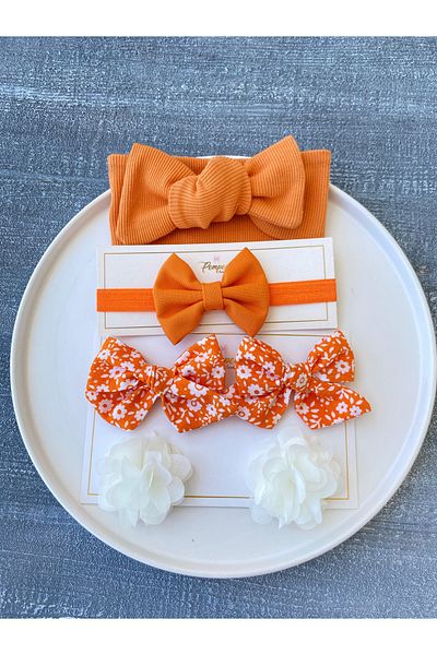 pempem bandana Baby Girl Child Bandana Buckle Set