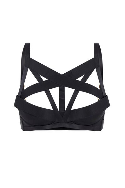 Agent Provocateur Siyah Yüksek Yakalı Pedli Sütyen, Ayarlanabilir Tasarım ve ...