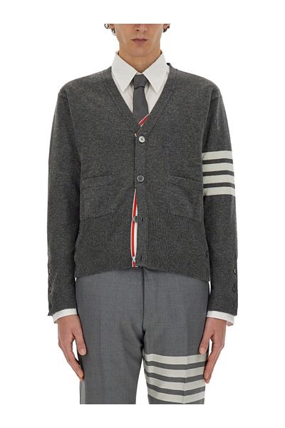 THOM BROWNE V-Neck Cardigan